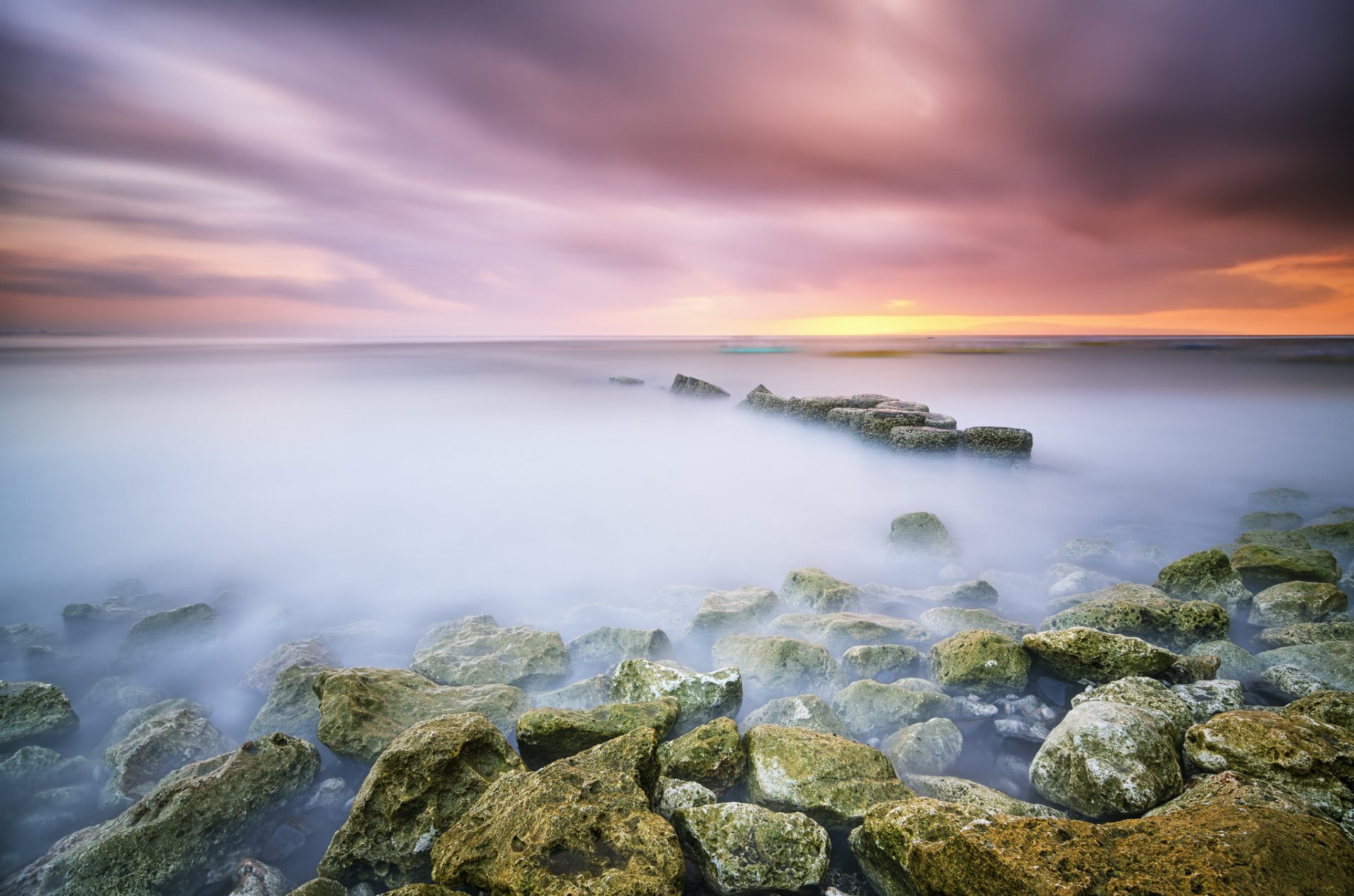 matahari terbit plaża sanur bali indonezja kamienie ocean wyciąg świt