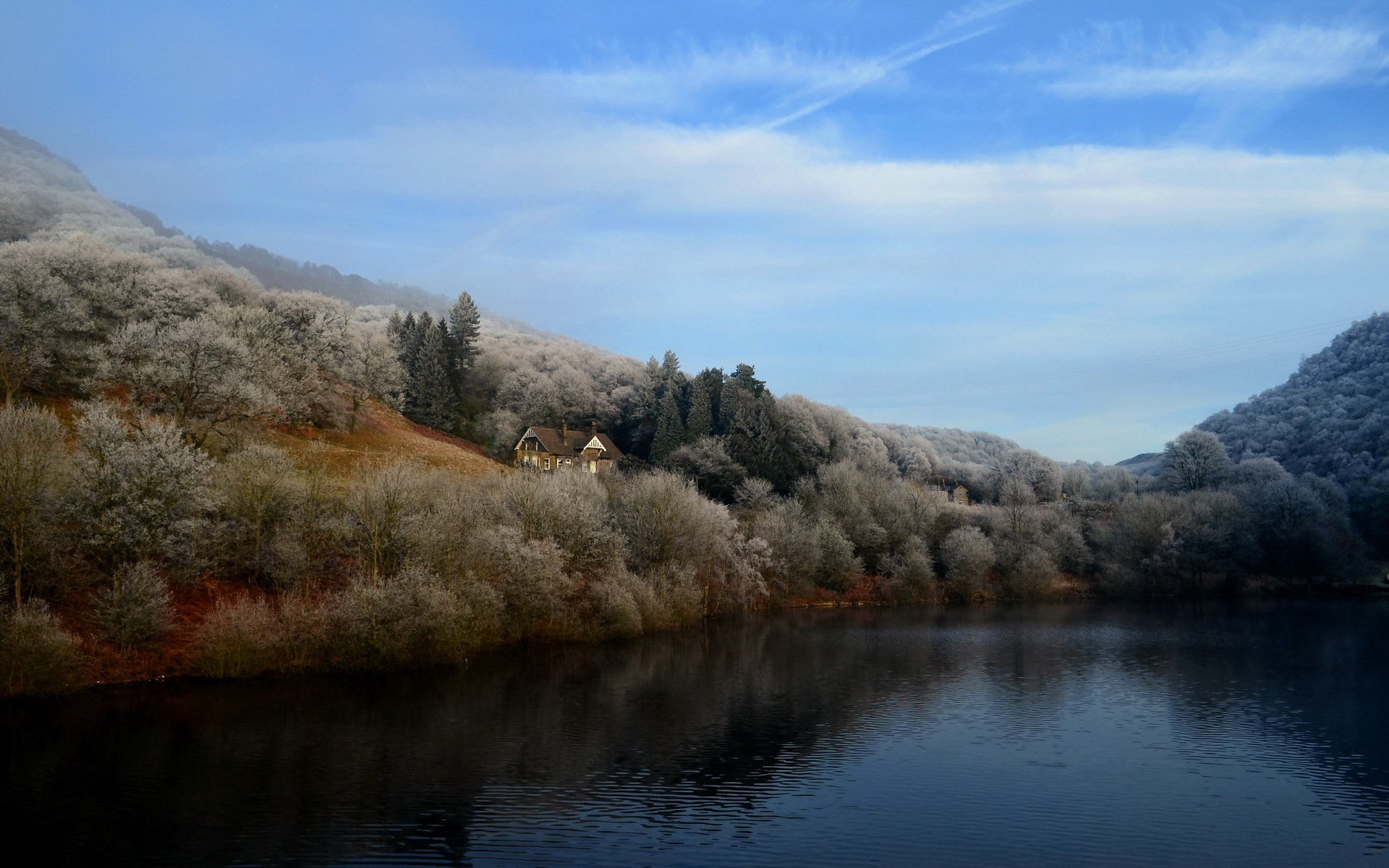 see haus landschaft