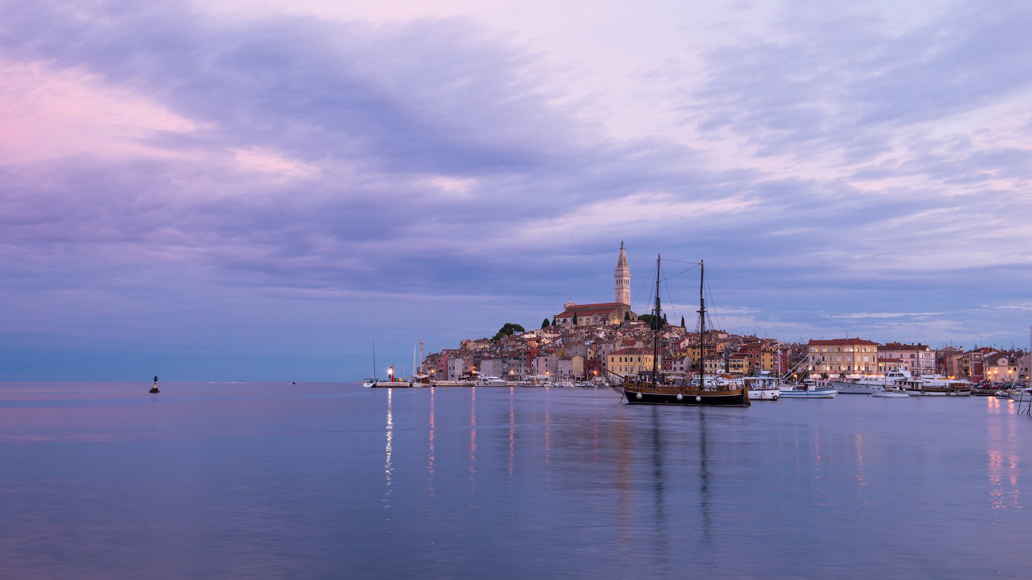 rovinj istria croatia adriatic sea yachts boats building