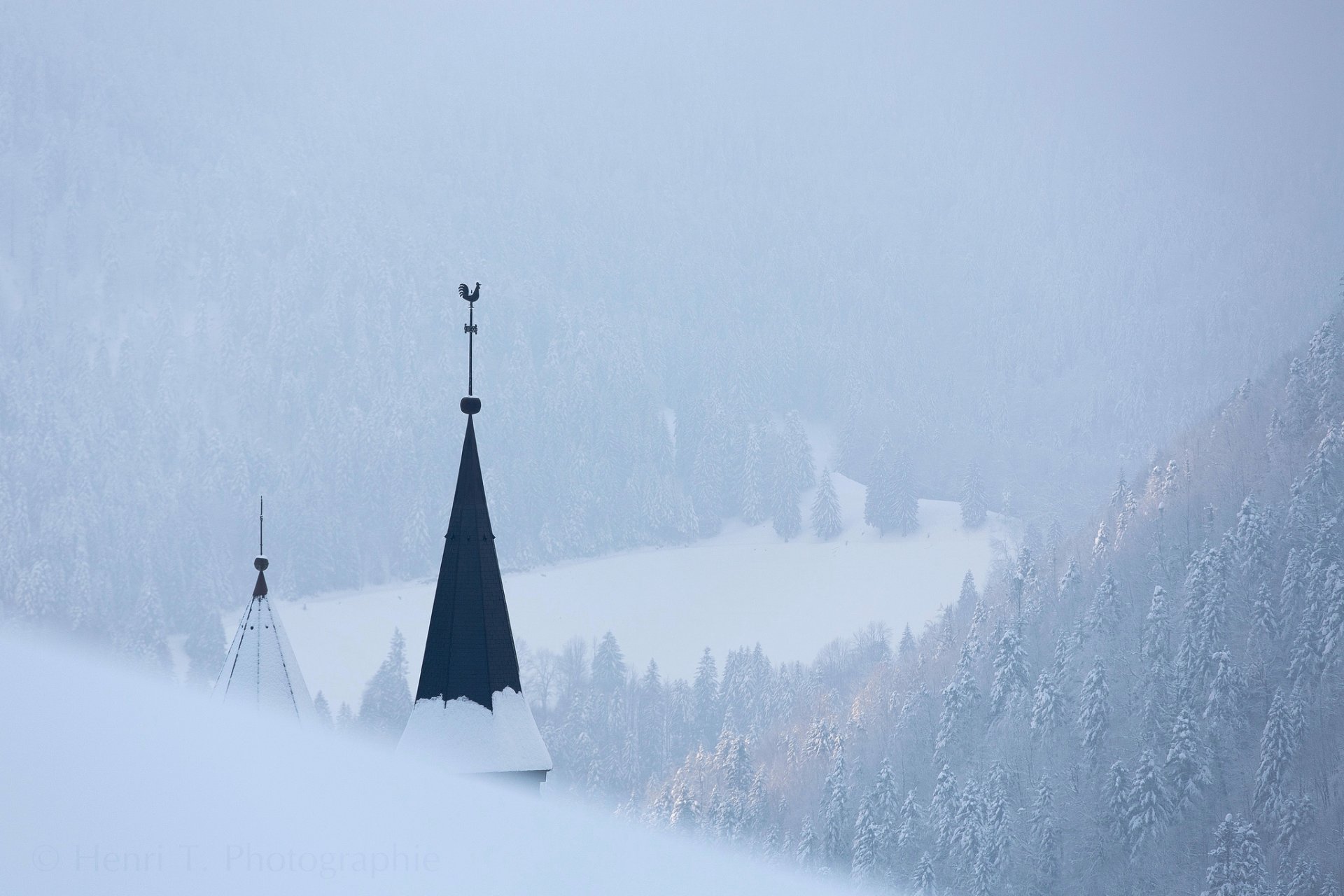 monastère de la grande chartreuse isère francja zima mgła krajobraz