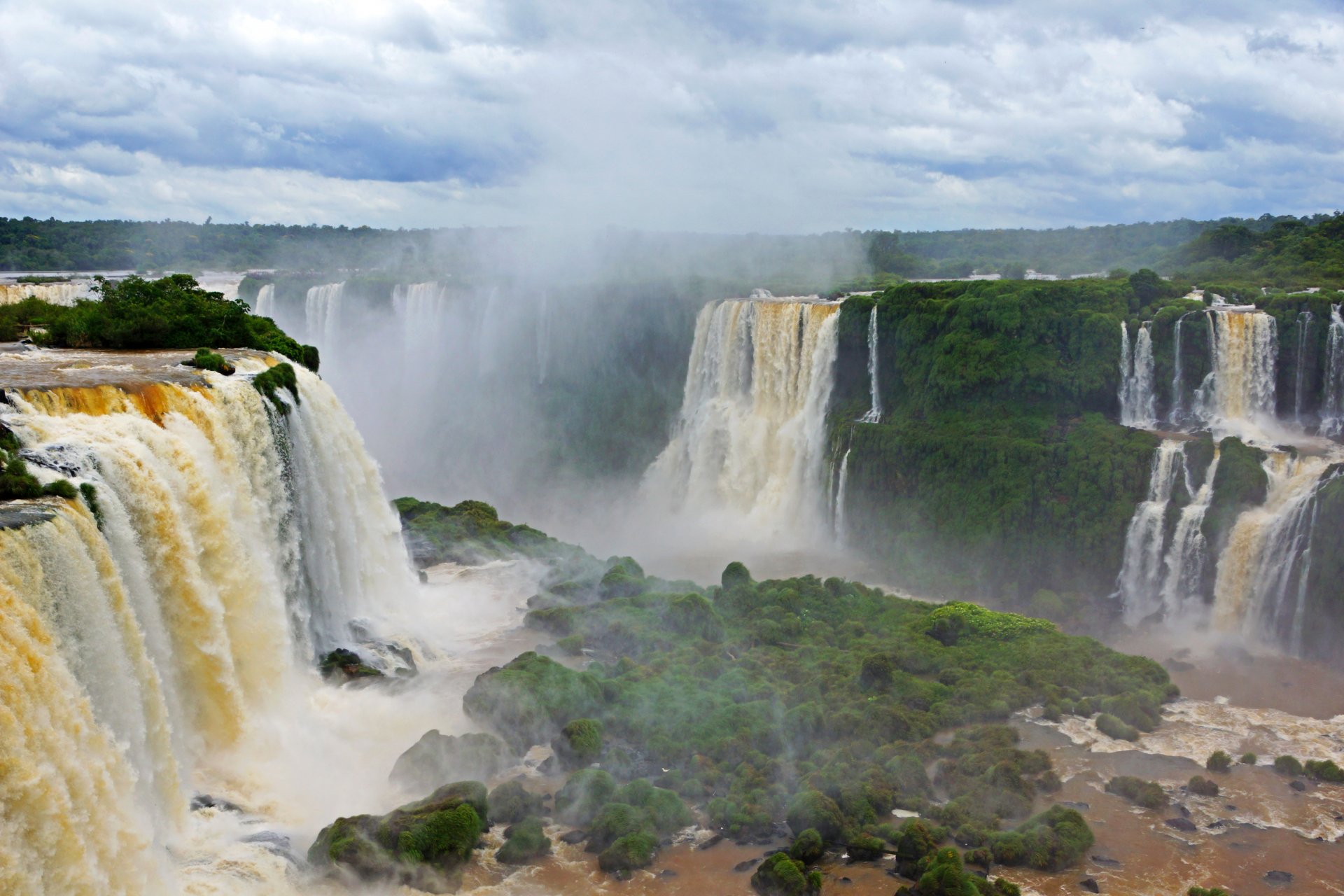 brazil waterfalls iguazu nature photo