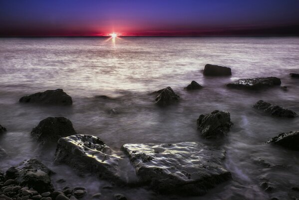 Onde impetuose nell oceano