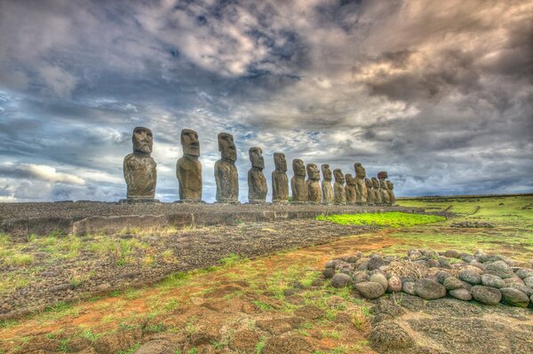 Easter Island in an interesting aplua