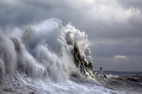 The natural power is undeniable. The sea is raging