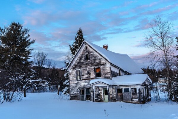 An empty house in a Finnish village