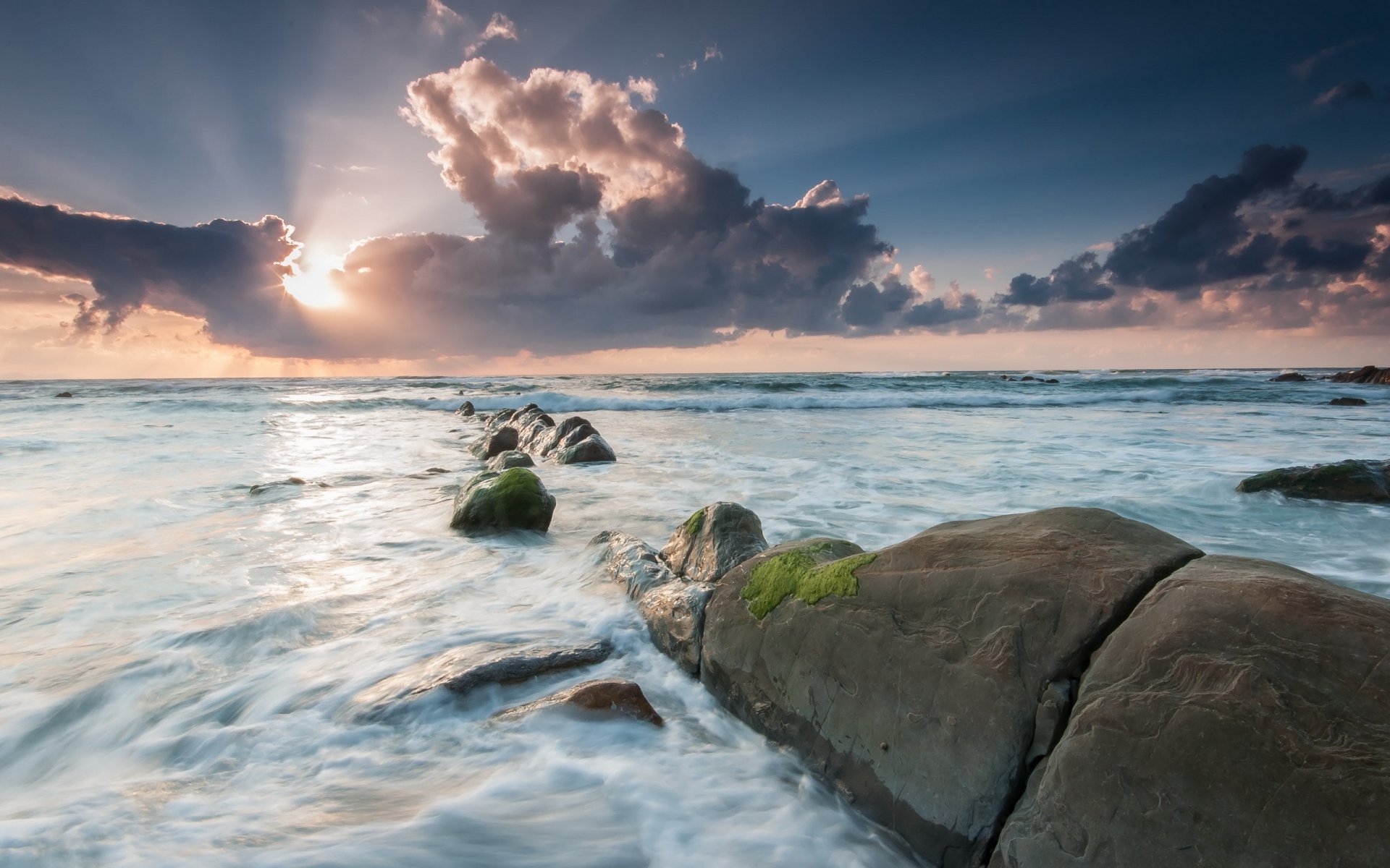 mare tramonto paesaggio