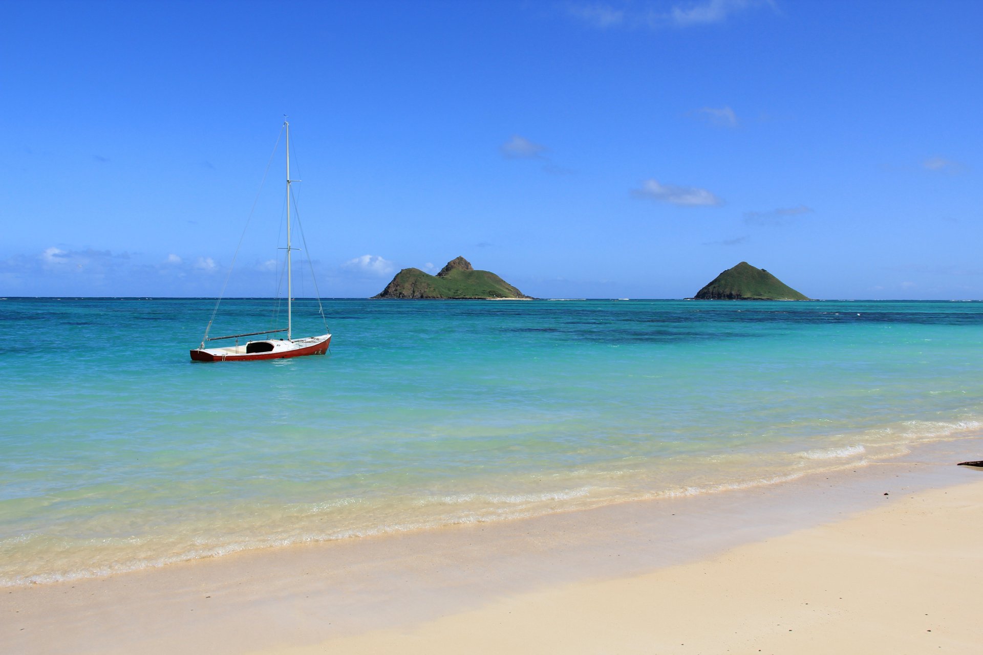 ciel mer océan île bateau sable