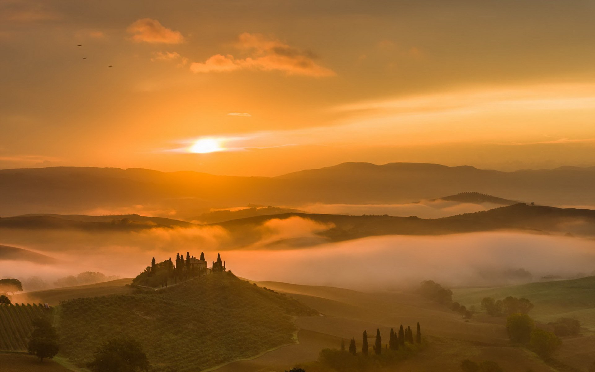 toscana mattina belvedere