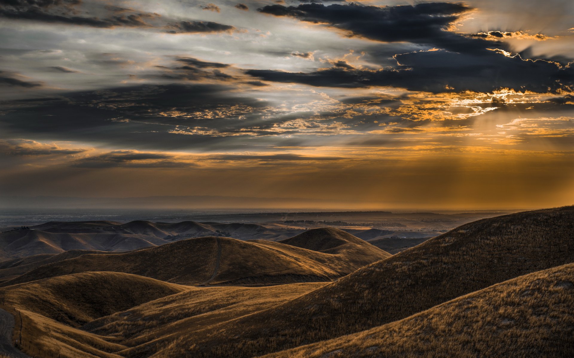 sonnenuntergang himmel berge landschaft