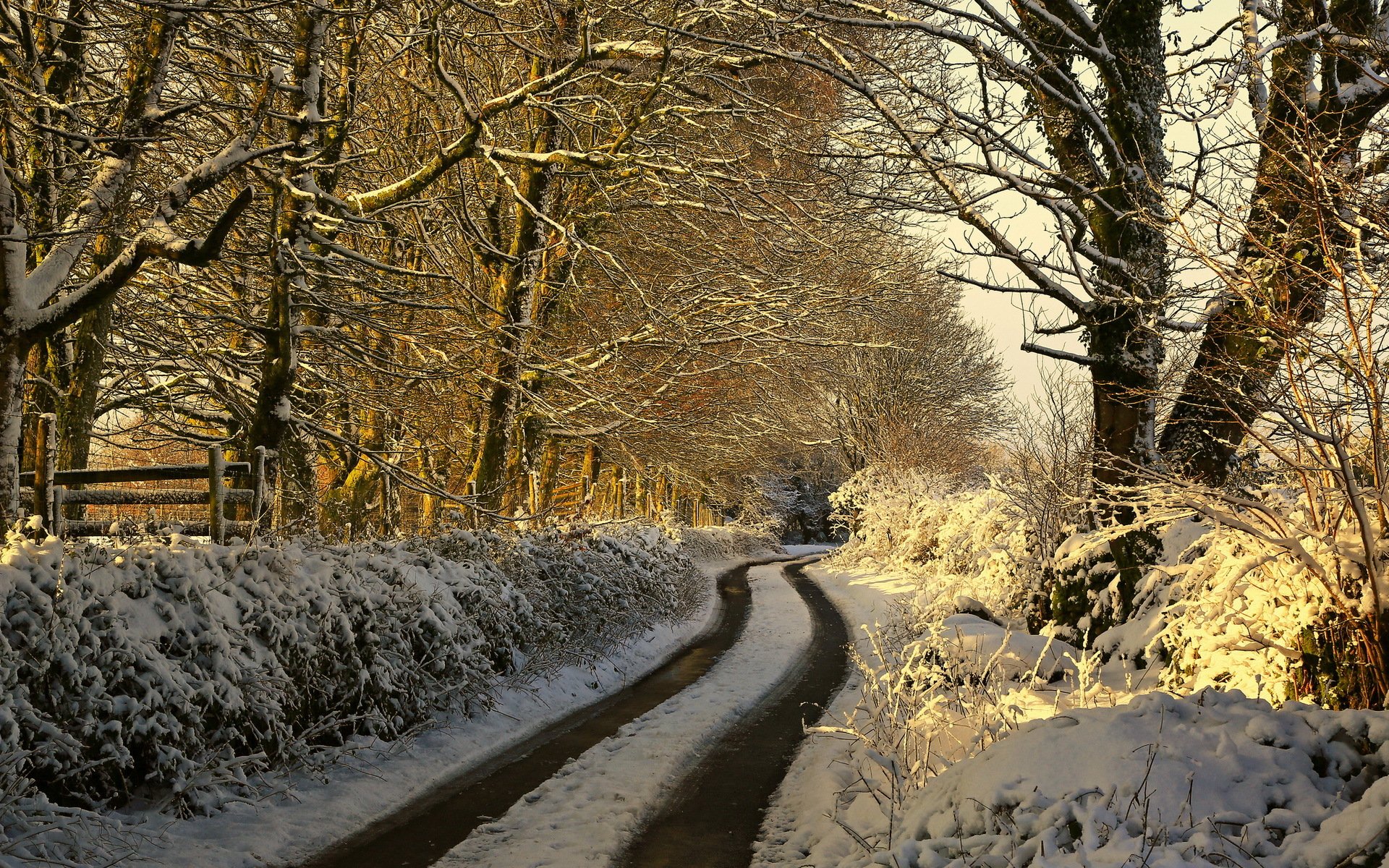 matin route hiver