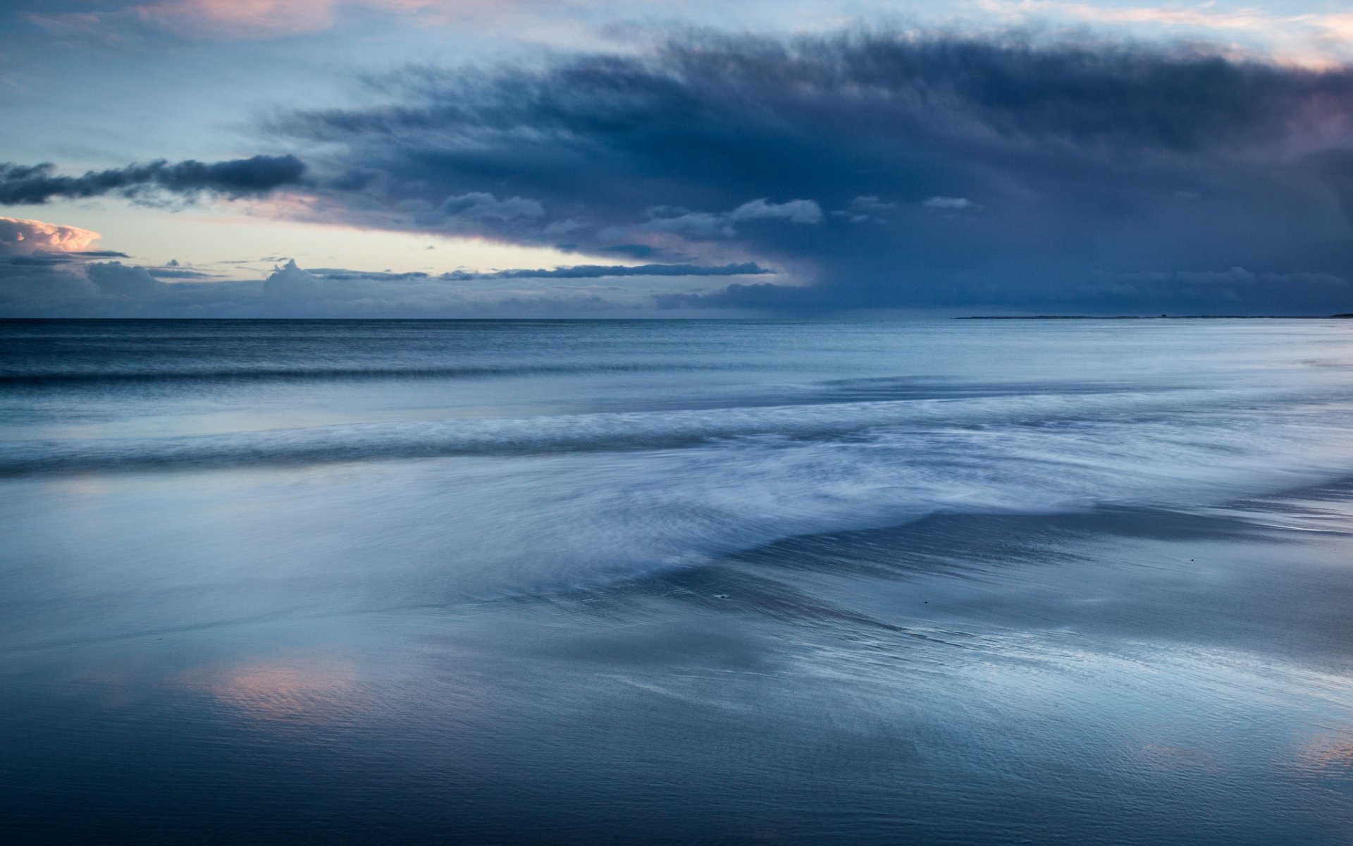 regno unito inghilterra mare del nord surf riva sera cielo nuvole nuvole