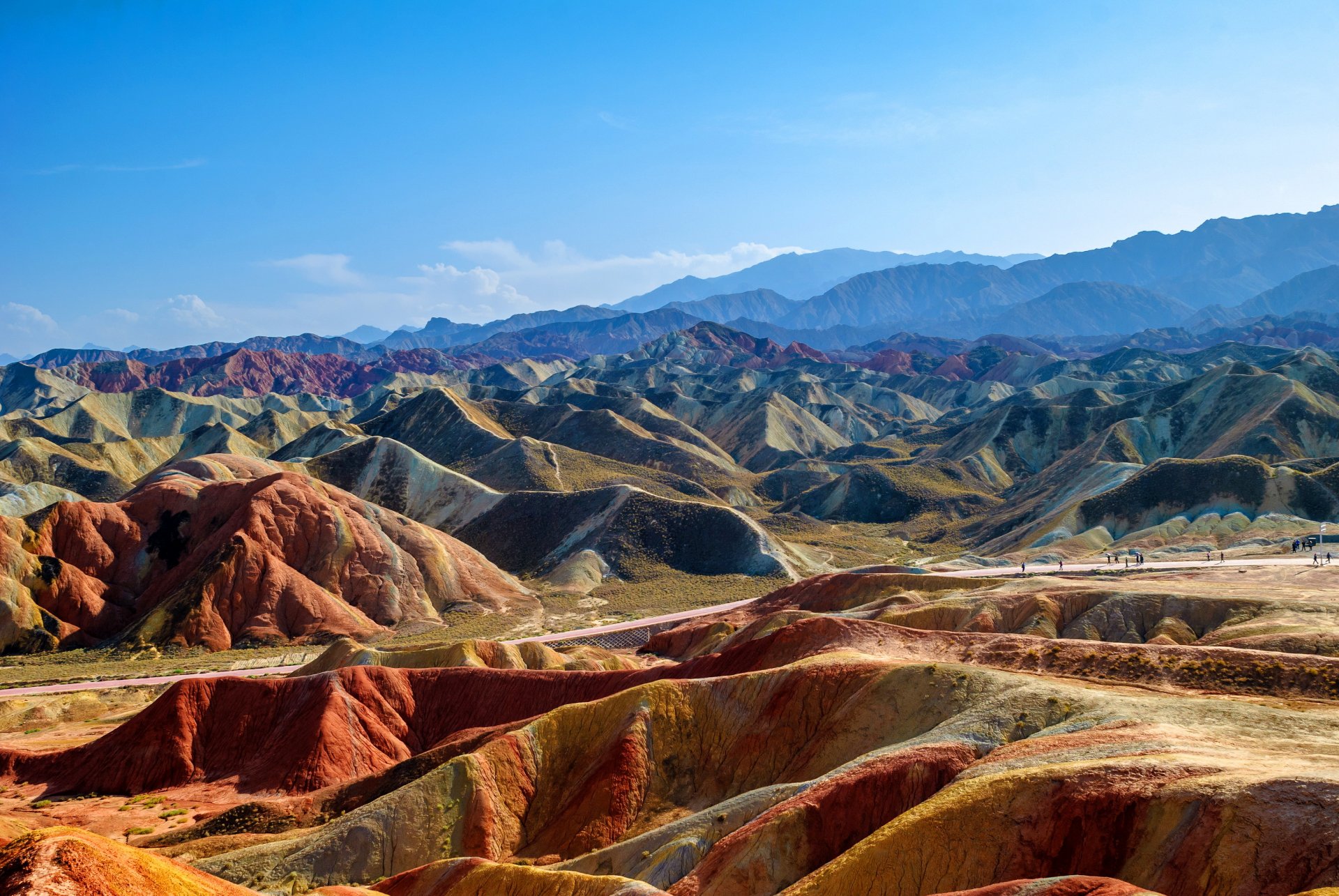 park chiny góry zhangye danxia natura zdjęcia