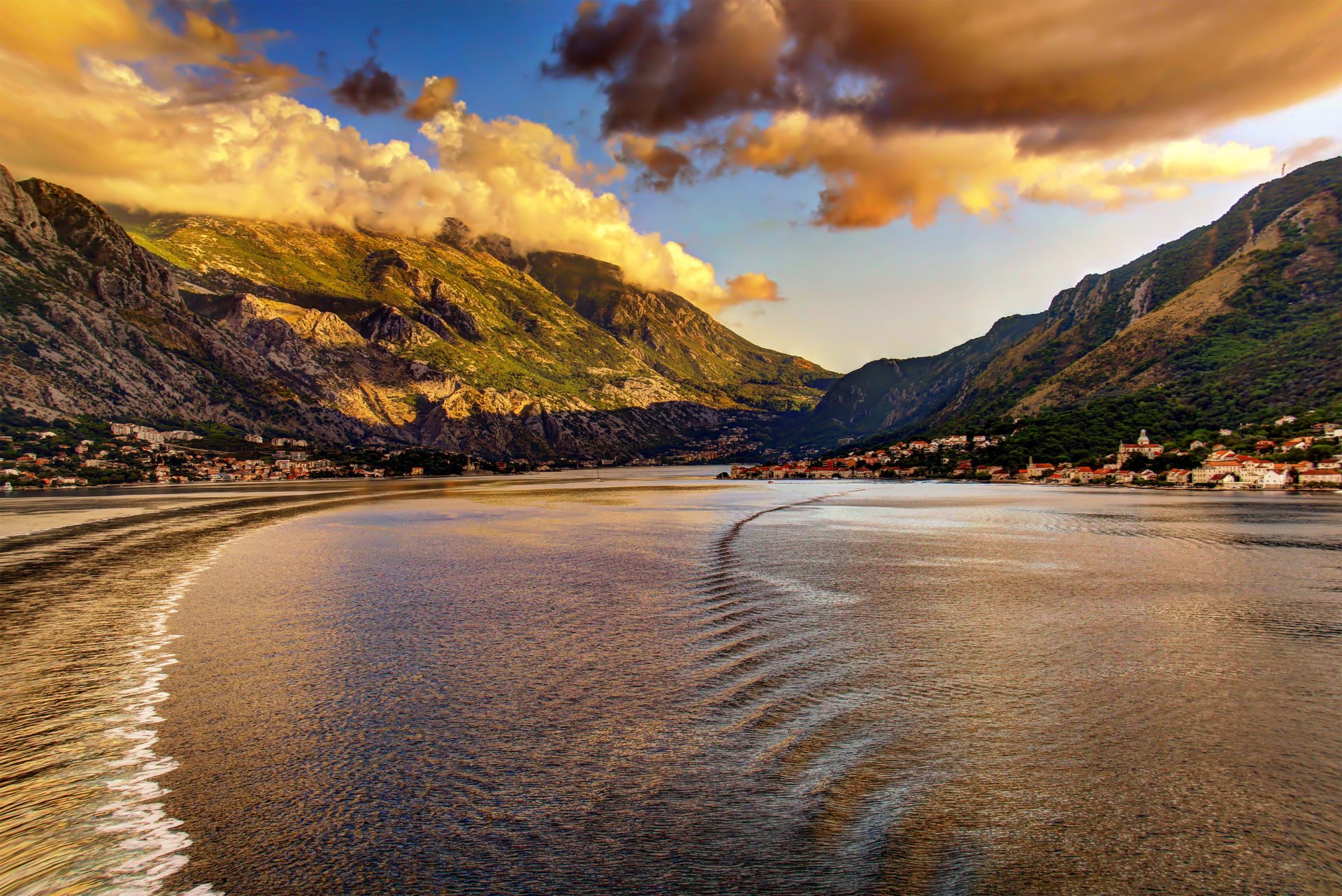 montenegro mar montaña costa ciudad naturaleza foto