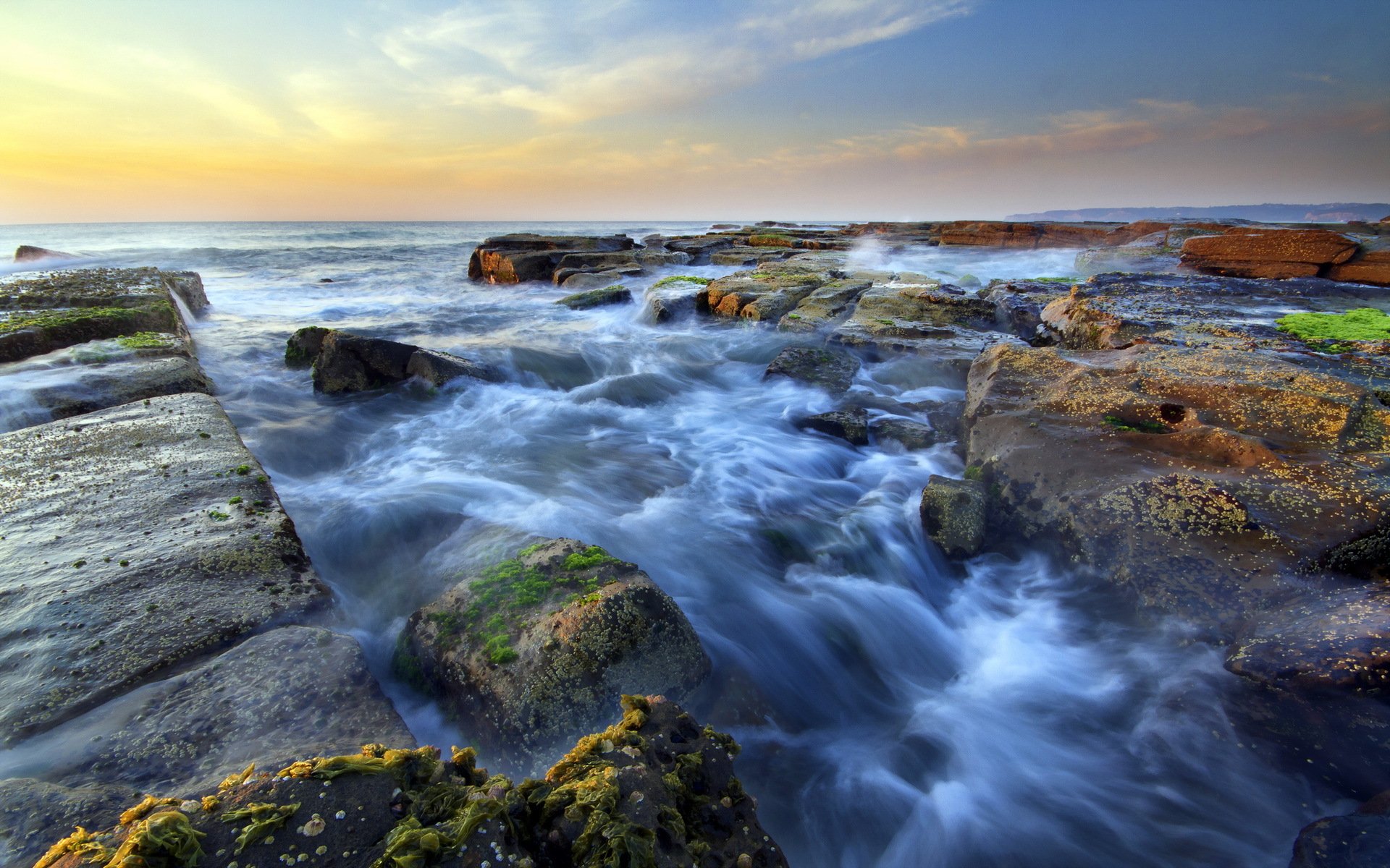 mer pierres paysage