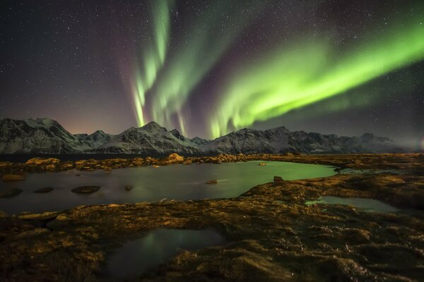 Звездное сияние горной норвегии