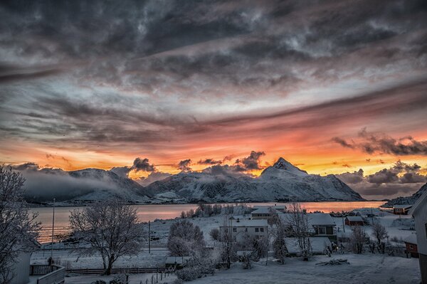 Fischerland in der Winternacht