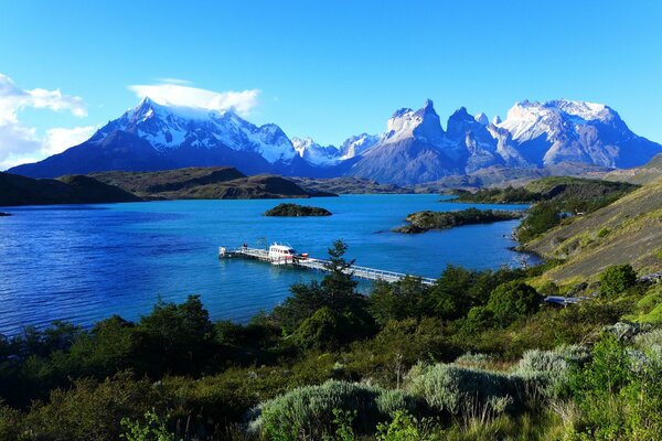 El lago chileno. Cordillera