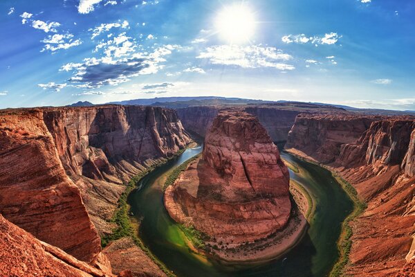 Blick auf den Grand Canyon in Colorado am Morgen