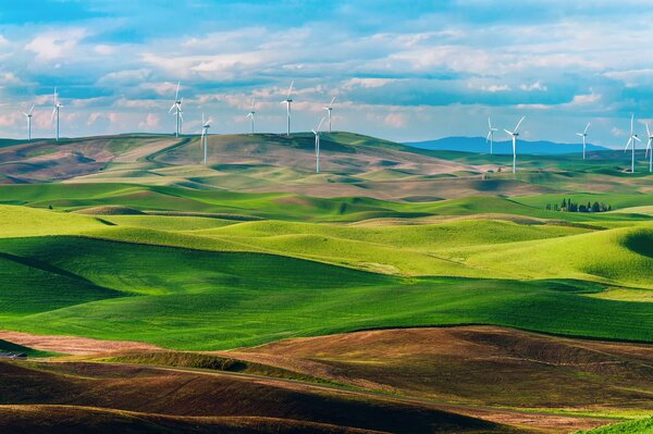 Wind farms in the USA as a separate type of art