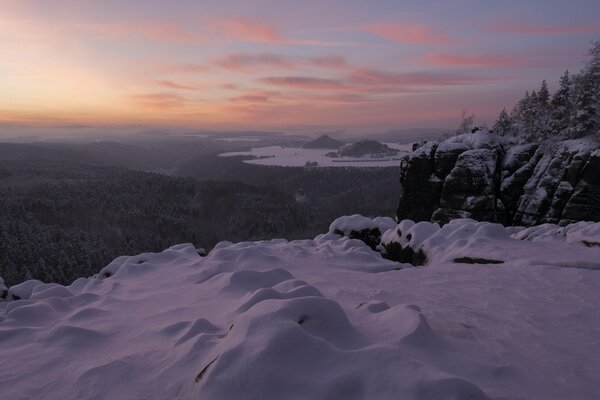 Elbe sandstone Mountains panorama