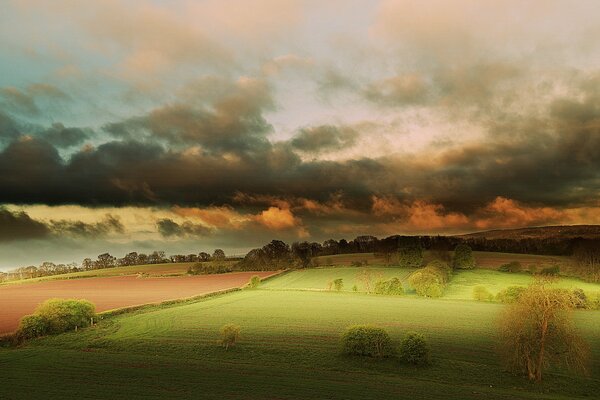 Cloudy morning in Gloucestershire