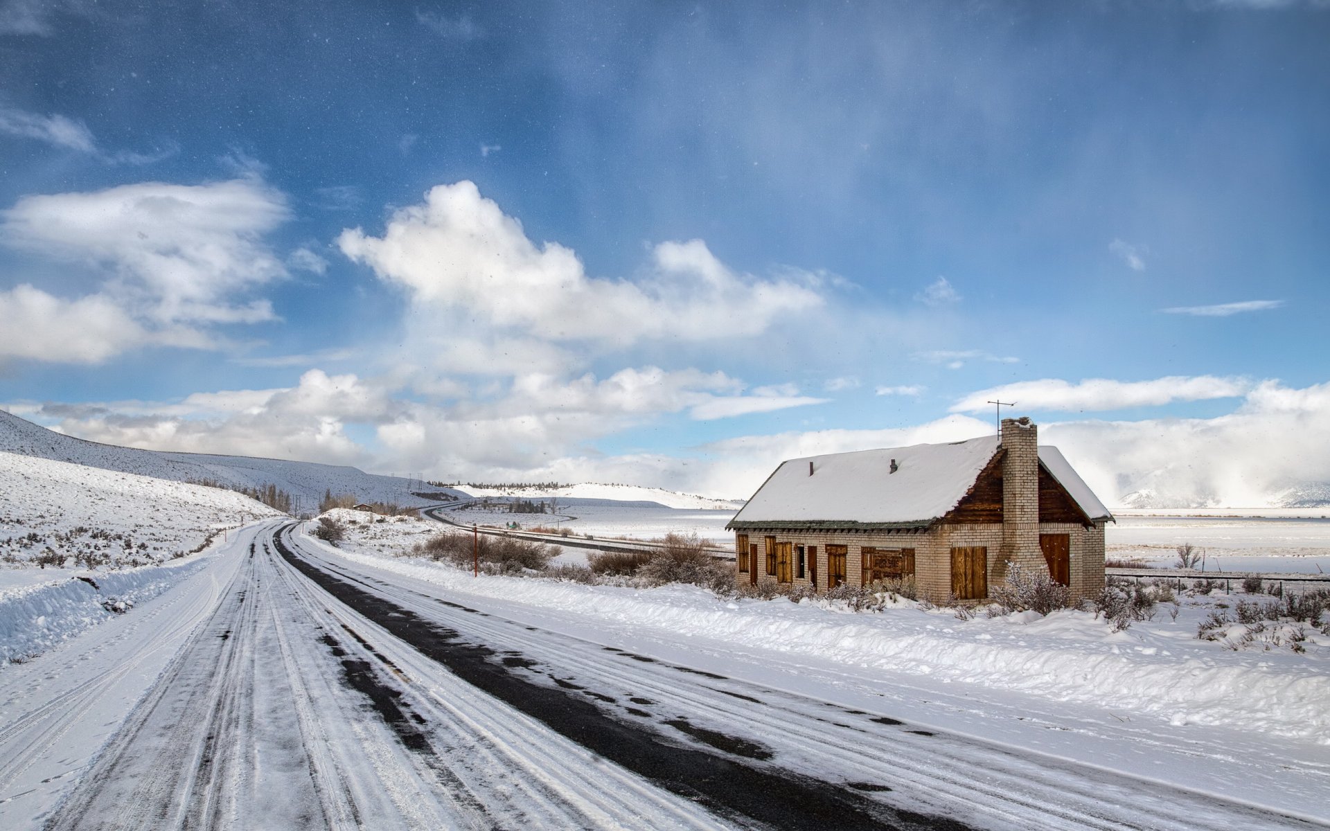 camino hogar invierno