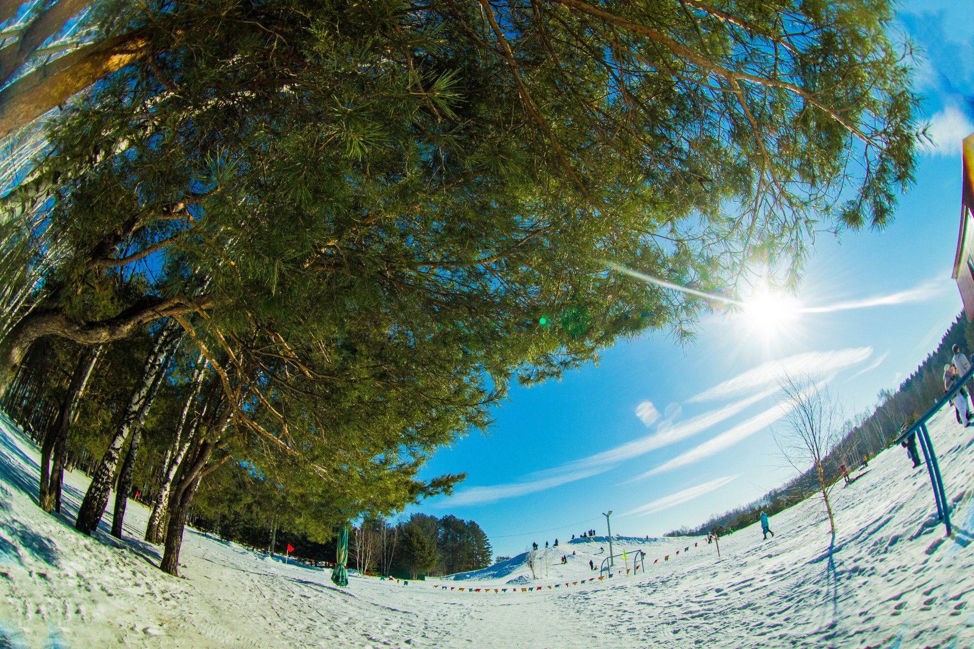 paesaggio invernale fishai inverno fisheye puxa