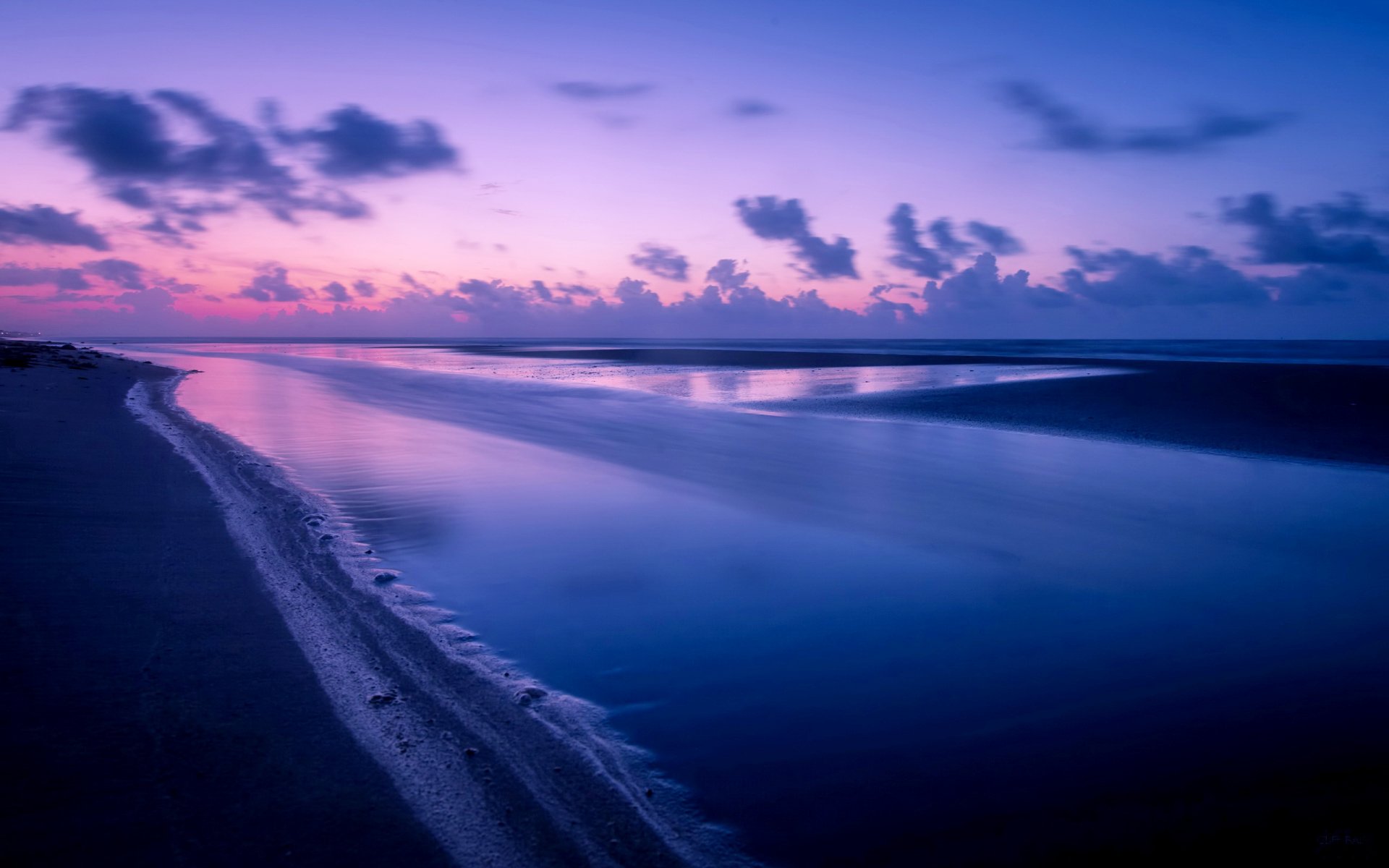 mare notte paesaggio