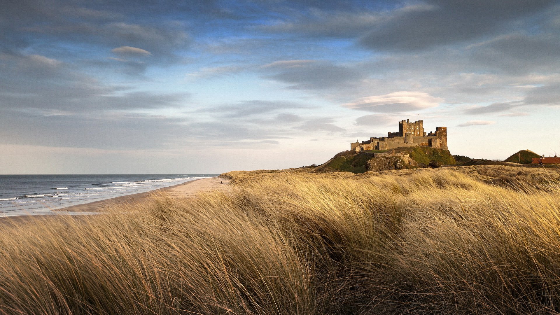 castello di bamburgh castello paesaggio