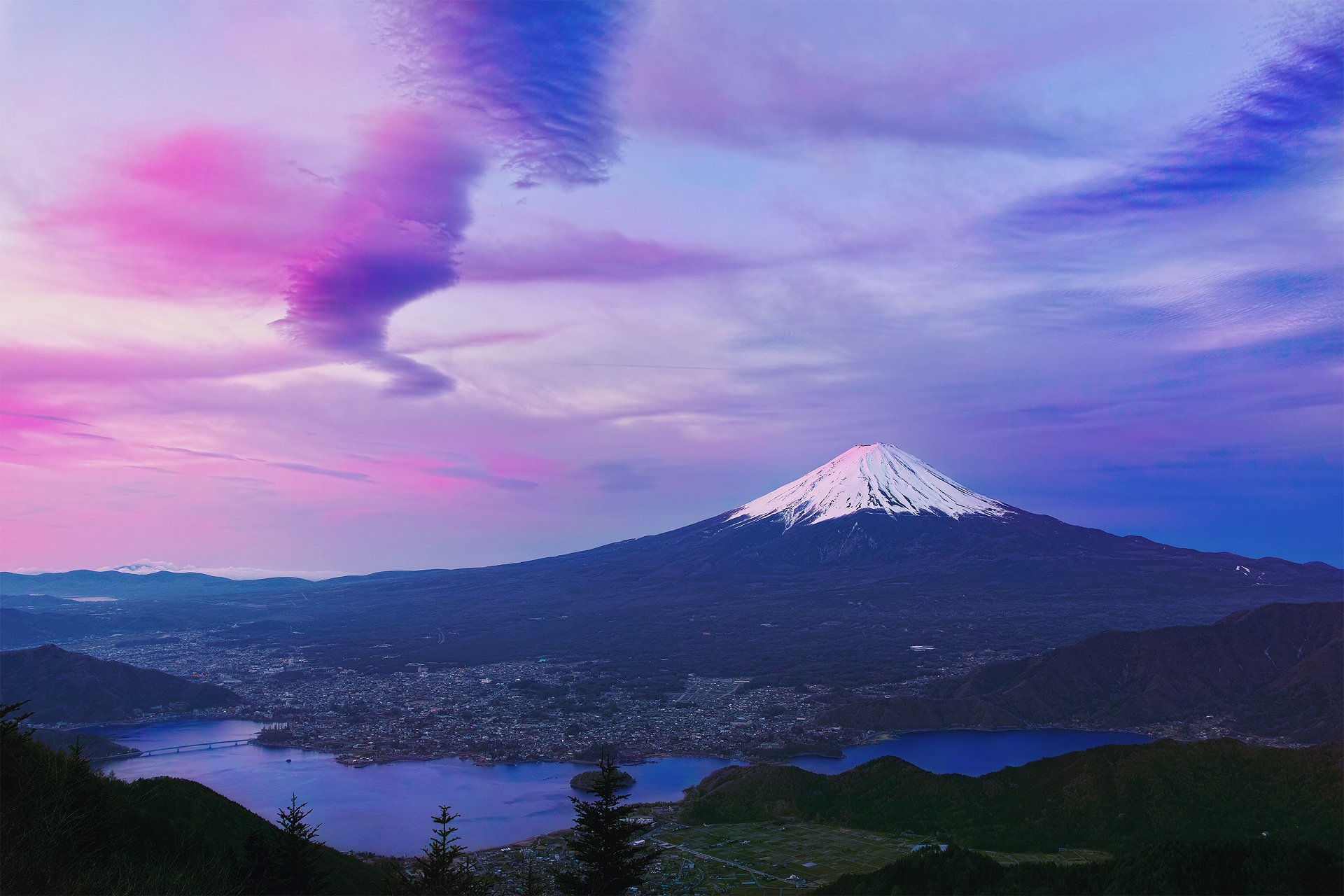 japón isla de honshu estratovolcán montaña fujiyama 山山 mañana primavera abril