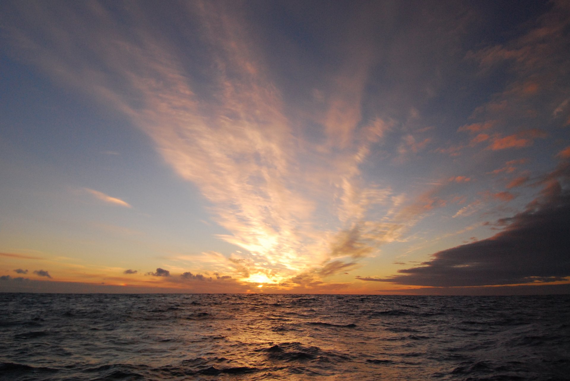 cielo amanecer mar