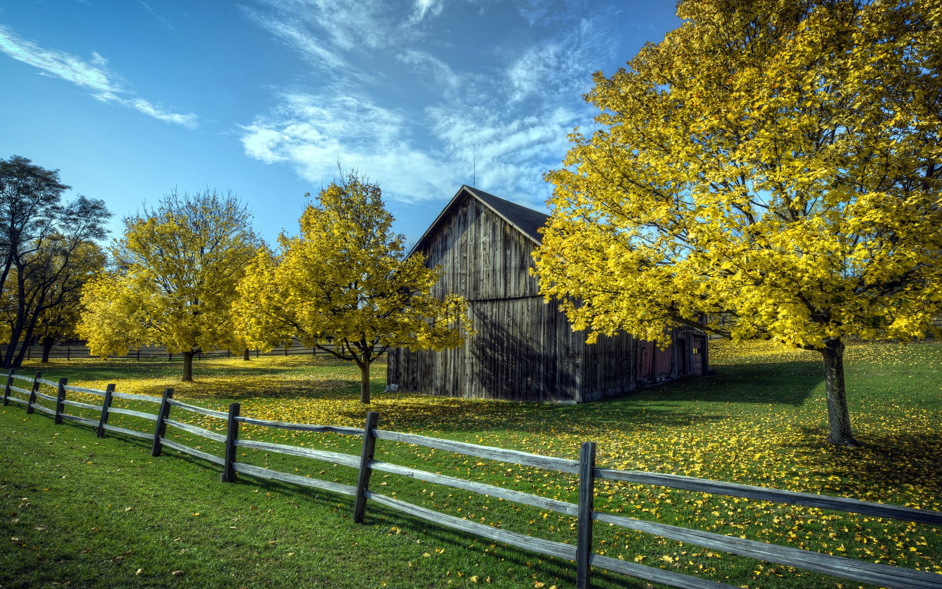 the field fence house landscape