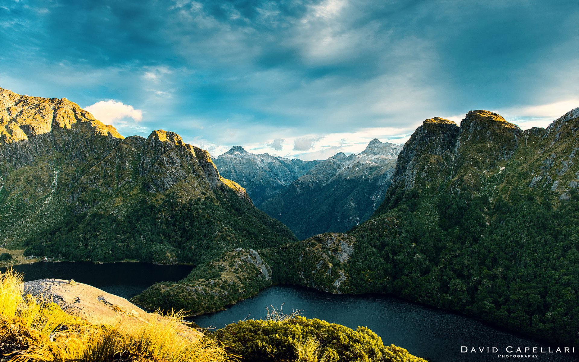 new zealand mountain landscape river nature david capellari