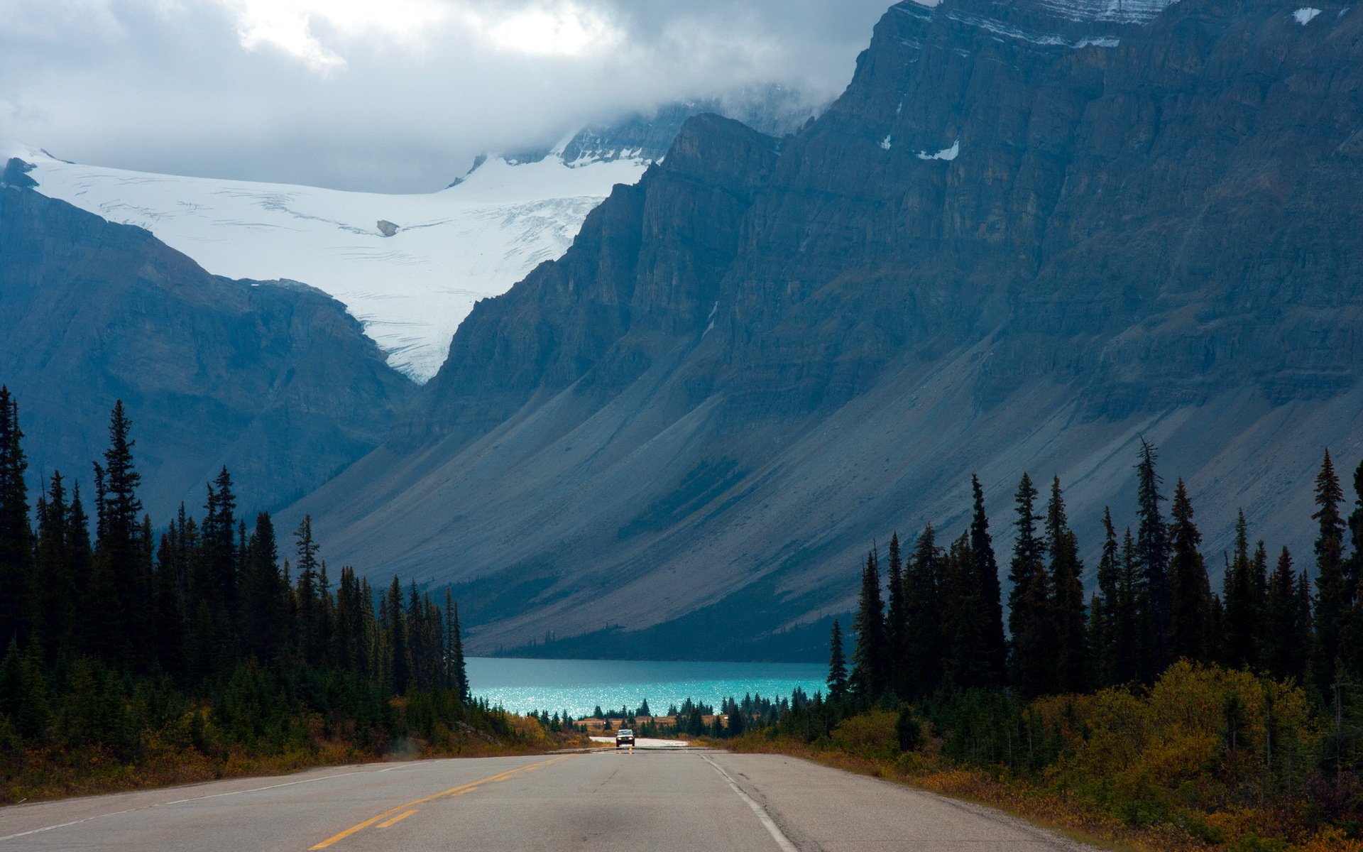 road mountain landscape