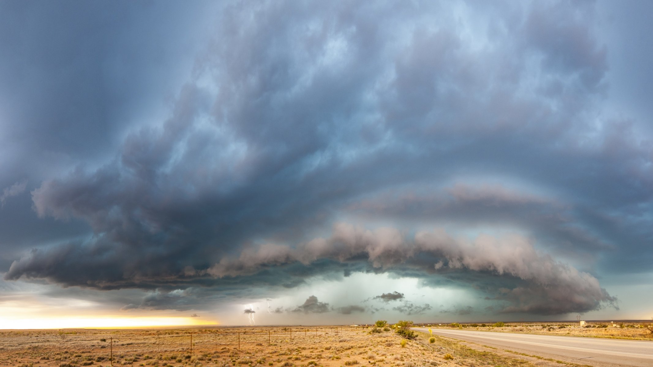 the field road sky landscape