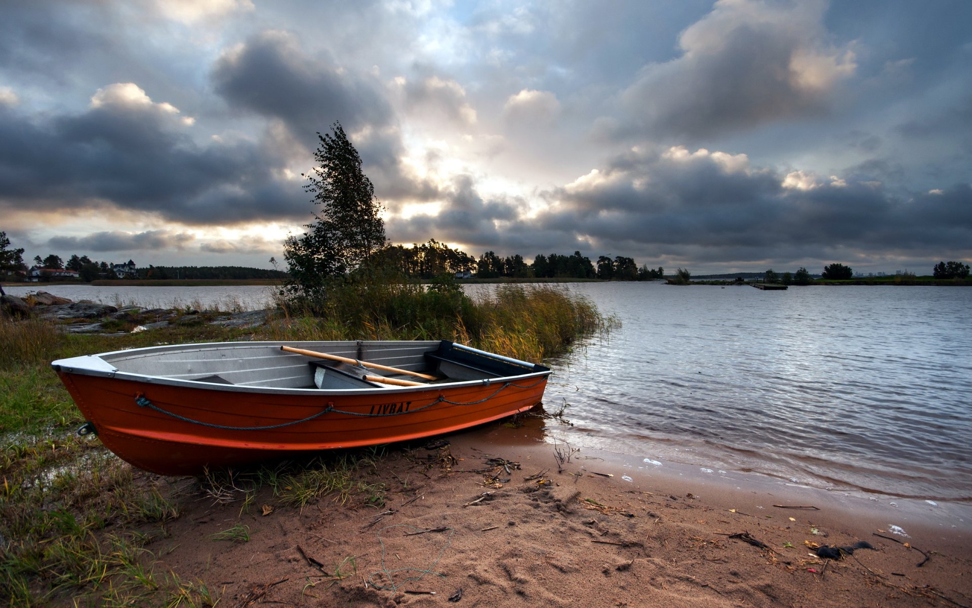 river boat landscape