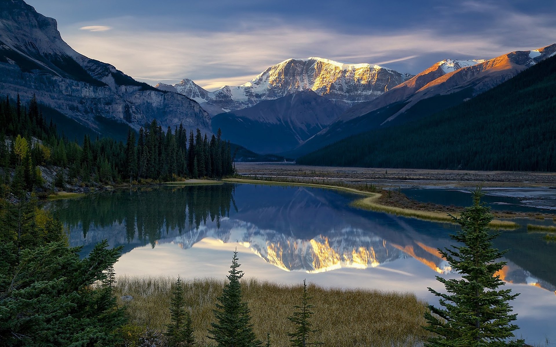 nature beauty mountain lake tree sky