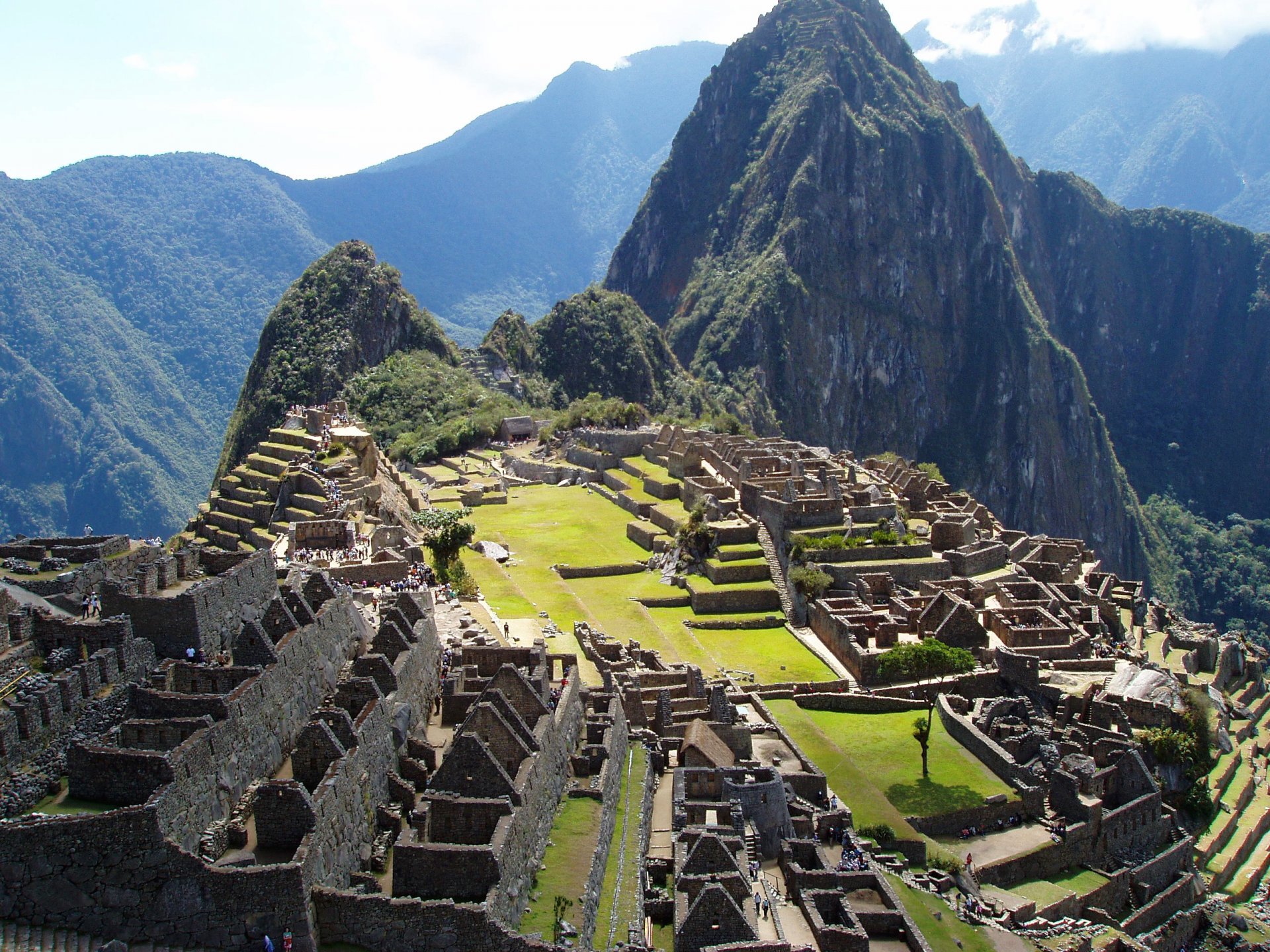 machu picchu peru niebo góry inkowie ruiny ruiny miasto