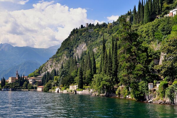 Paysage du lac de Côme en Italie
