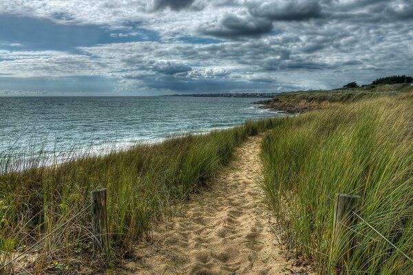 Camino al mar en Francia