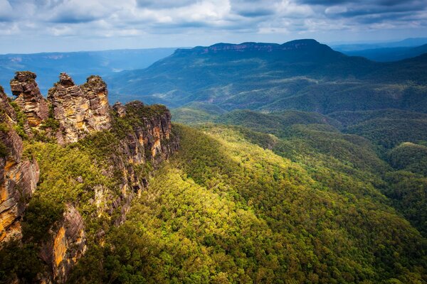 Colorful rocks in the Australian Park