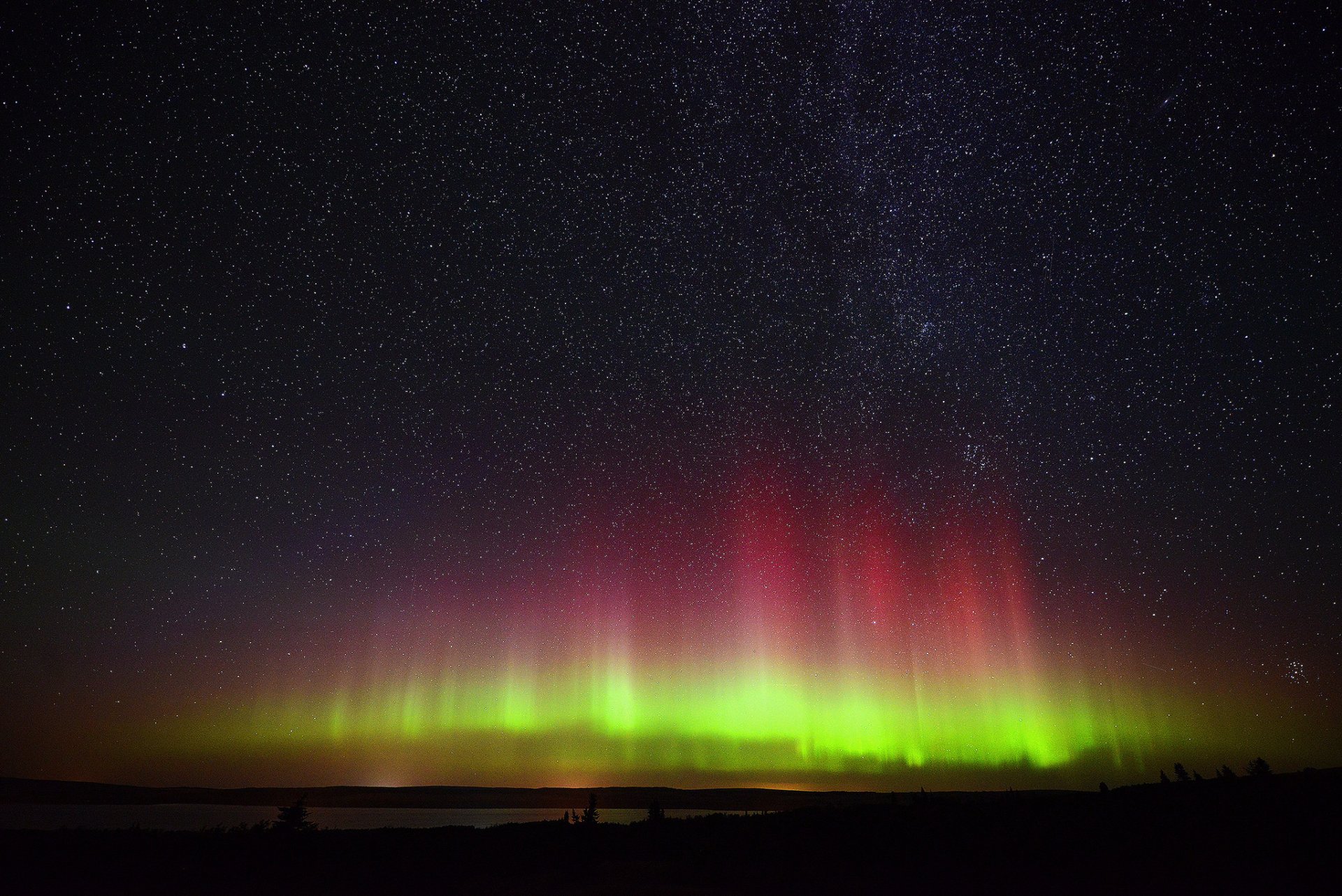 aurore aurores boréales nuit étoiles