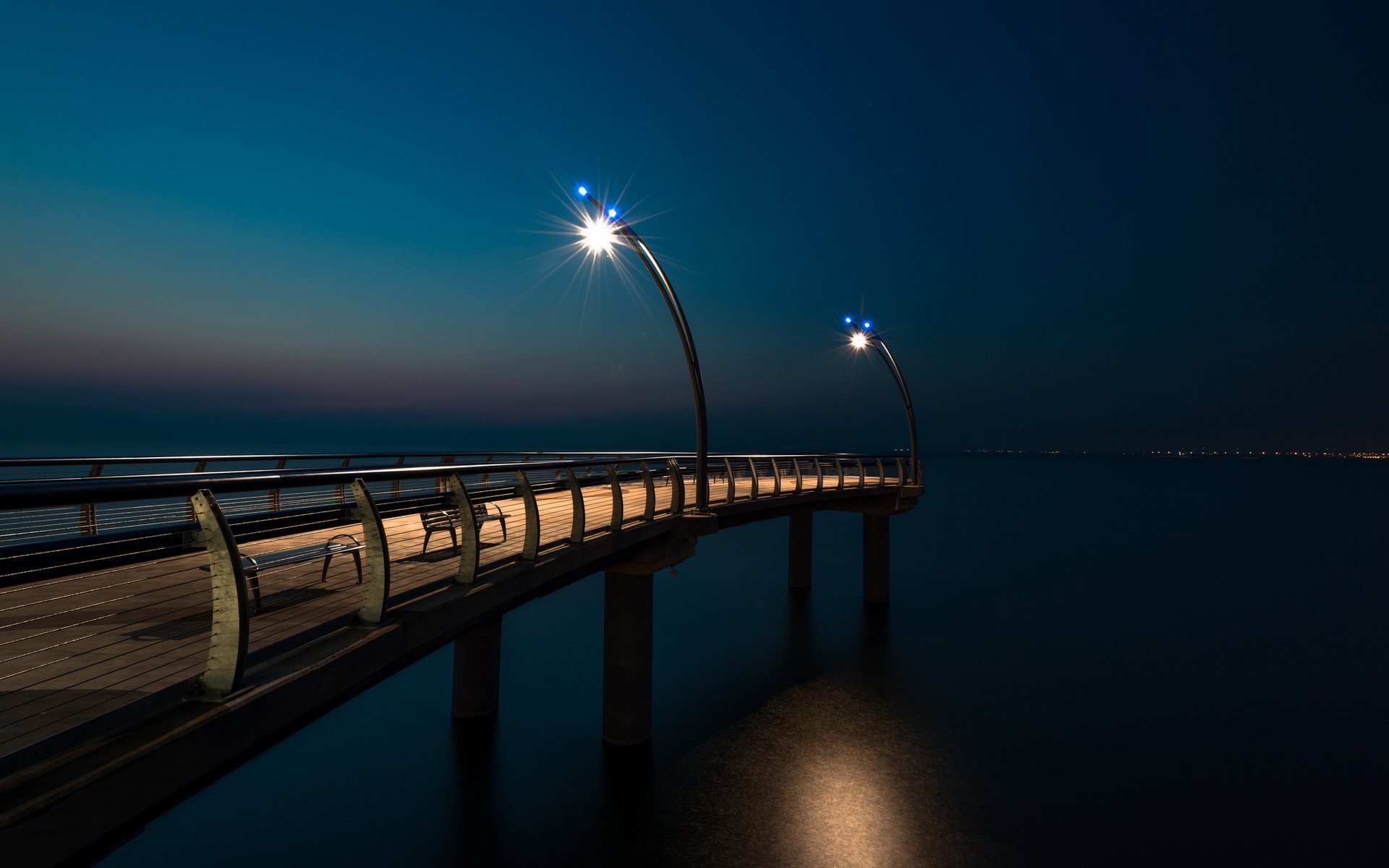 bridge lamps night