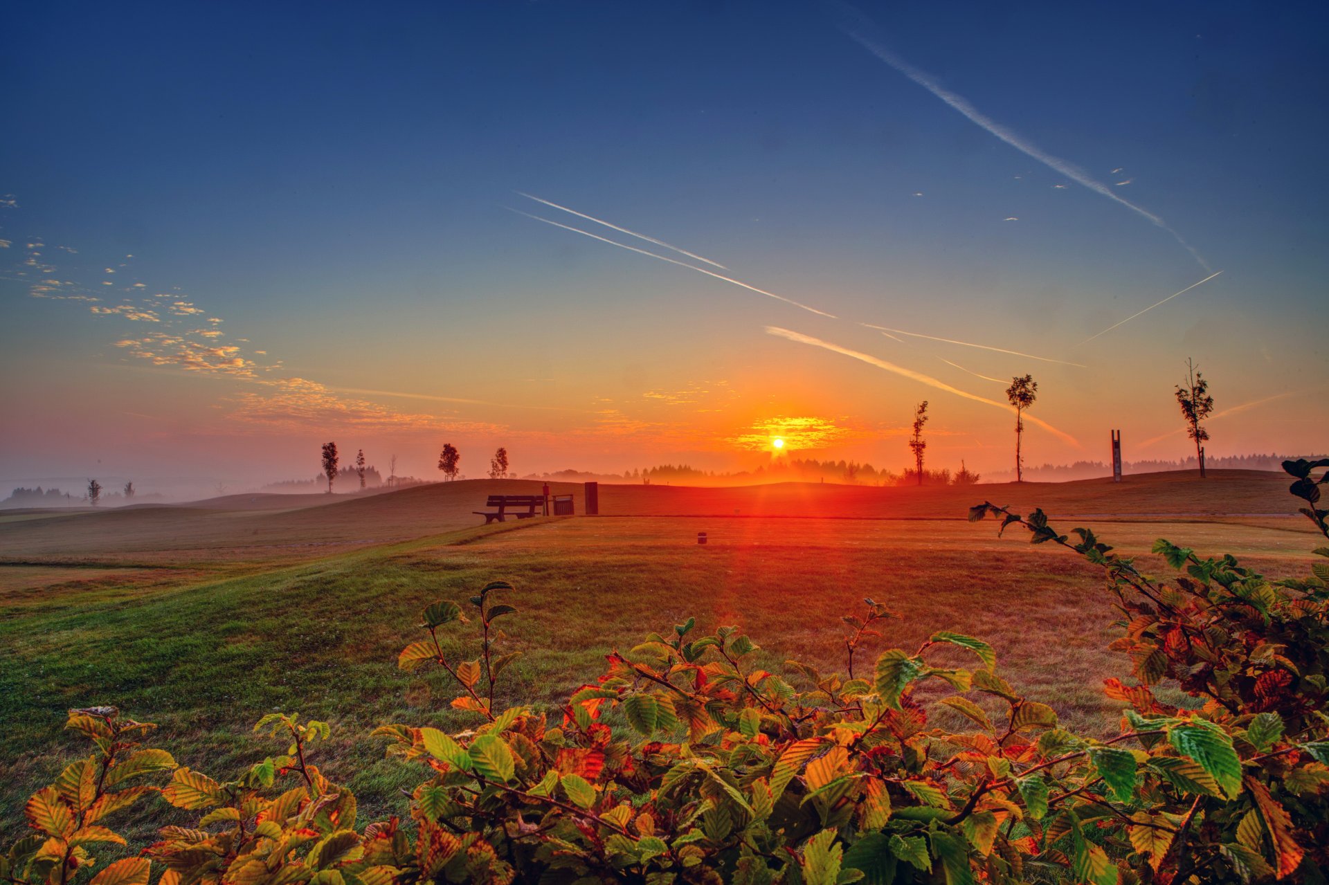 dämmerung sonnenuntergang deutschland himmel ediger-eller sonne natur foto