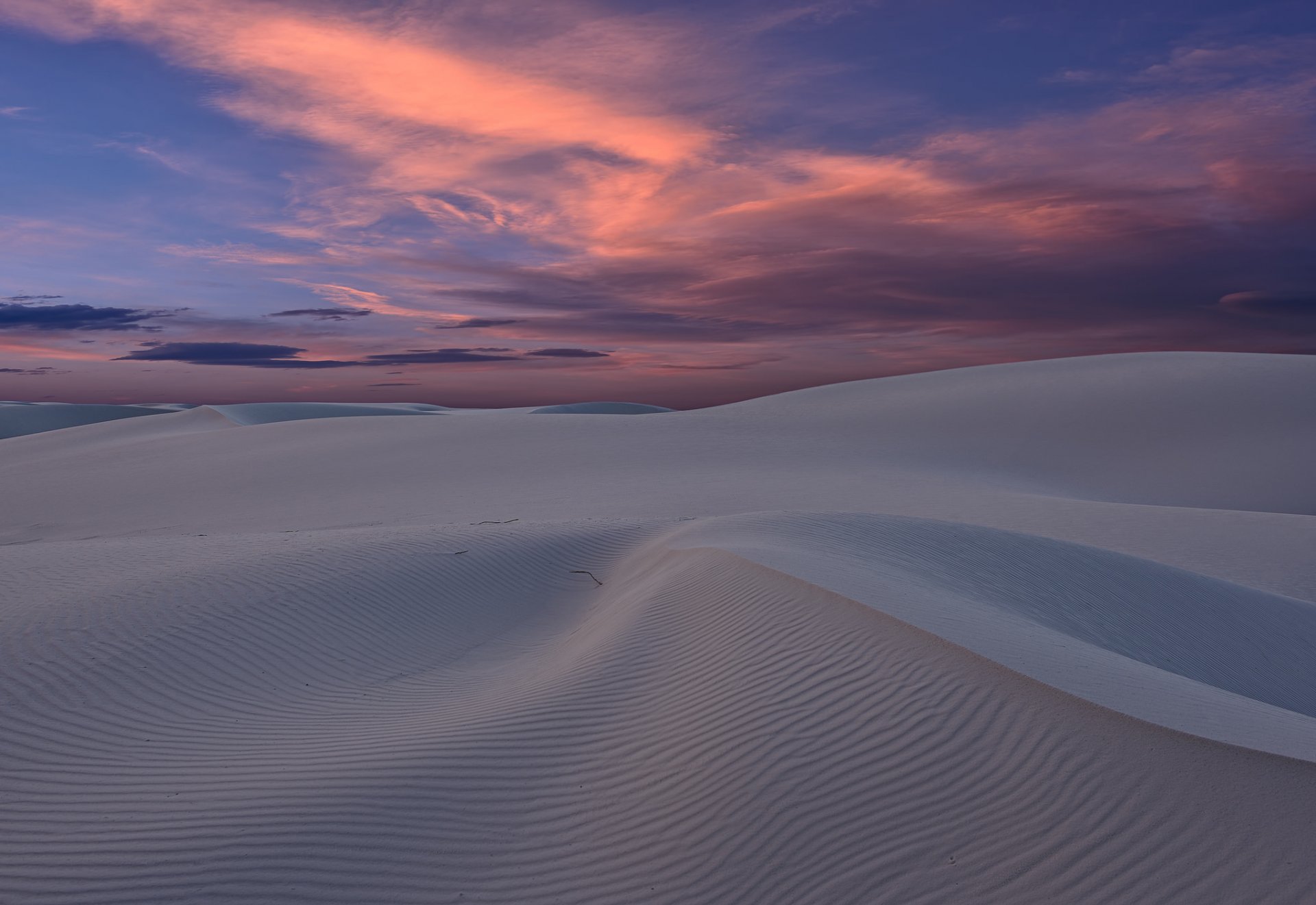 desert sand dune sunset new mexico united state