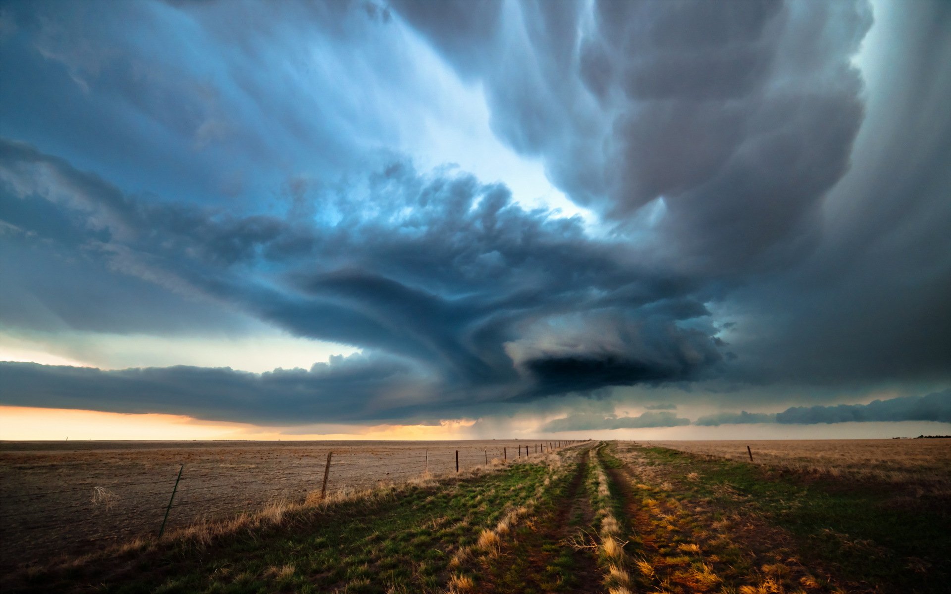 phantasmagoria the field clouds landscape