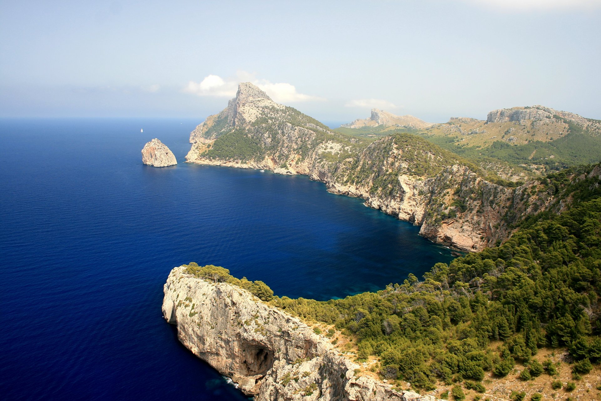 mare maiorca montagne nuvola cielo