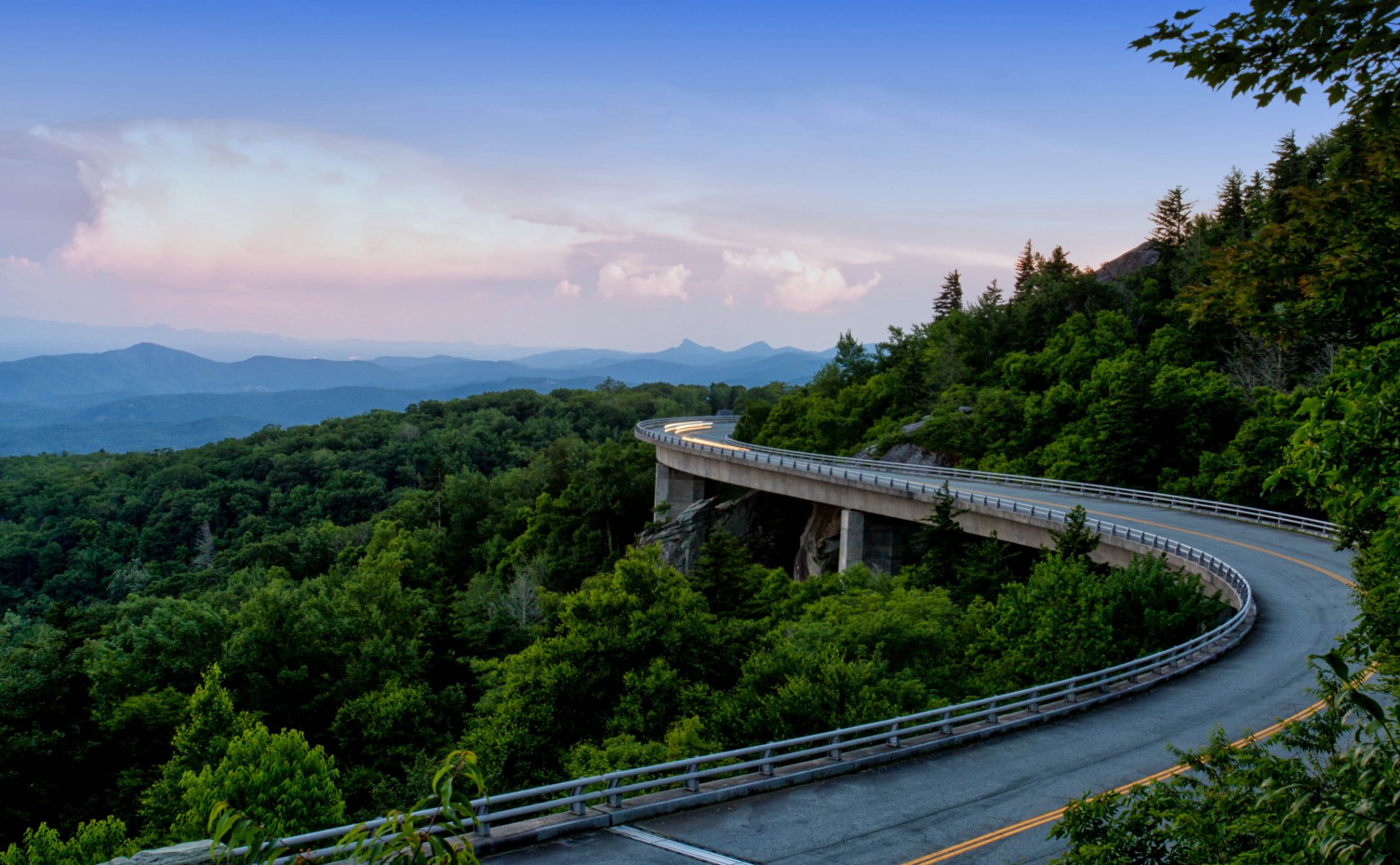 blue ridge parkway appalachian mountains mountain forest road