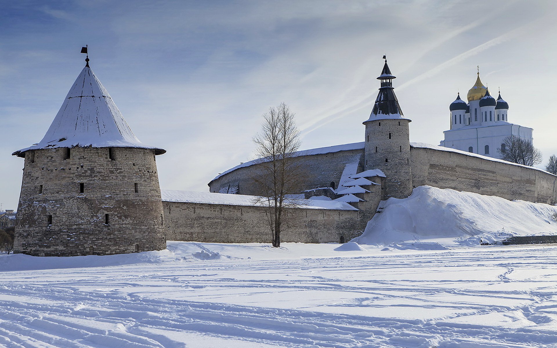 cathedral wall winter