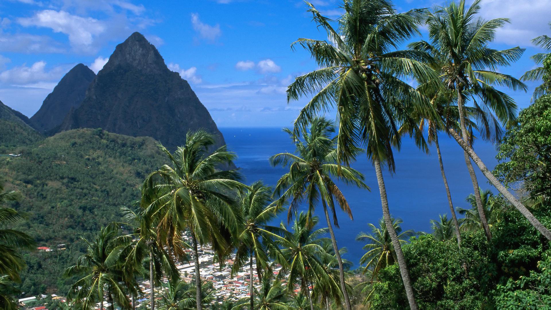 soufriere góra pyton karaiby soufriere i pyton st. lucia indie zachodnie